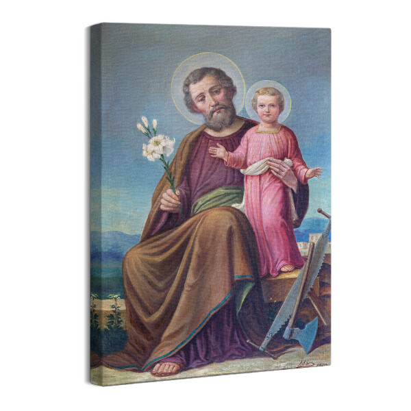 Obraz na płótnie Józef i Jezus