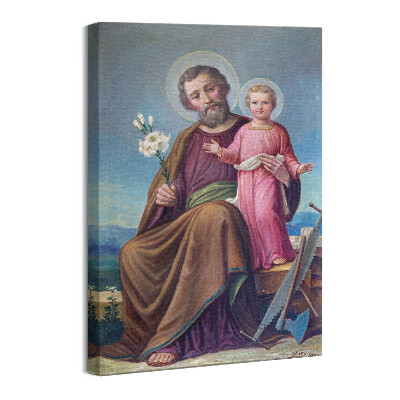 Obraz na płótnie Józef i Jezus