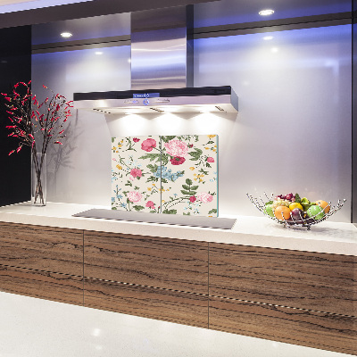 Deska do krojenia Kolorowe kwiaty różowe