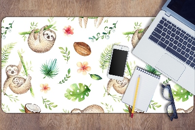 Mata na biurko dla dzieci Śmieszne leniwce