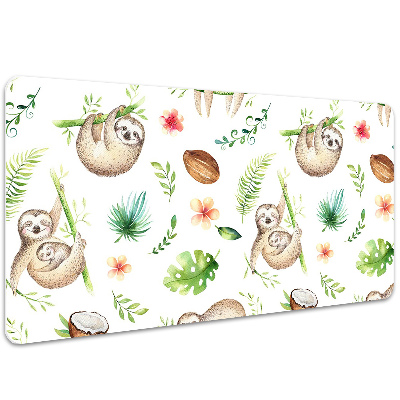 Mata na biurko dla dzieci Śmieszne leniwce