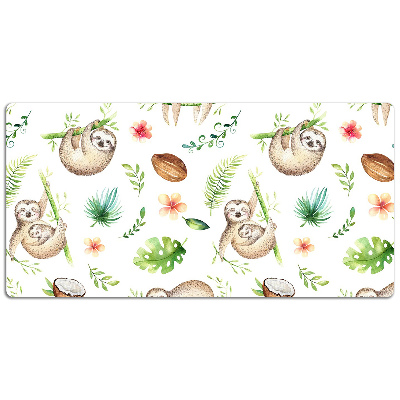 Mata na biurko dla dzieci Śmieszne leniwce