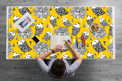 Podkładka na biurko Doodle ptaki