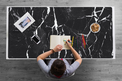 Podkładka na biurko Tekstura czarnego marmuru