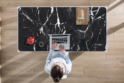 Podkładka na biurko Tekstura czarnego marmuru