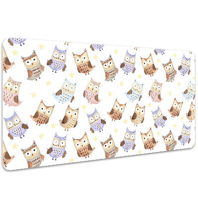 Mata na biurko dla dzieci Sowy z bajki