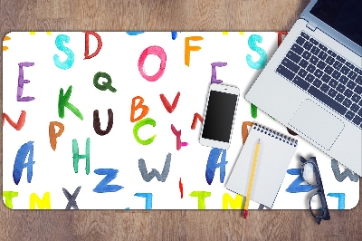 Podkładka na biurko dla dzieci Kolorowe literki