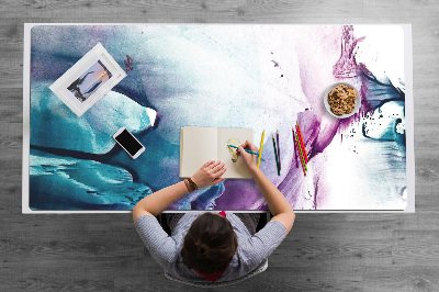 Mata ochronna na biurko Artystyczne plamy