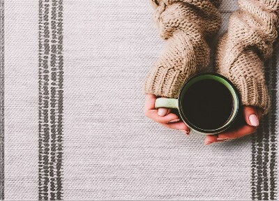 Wewnętrzny dywan winylowy Szary w linie