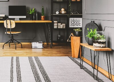 Wewnętrzny dywan winylowy Szary w linie