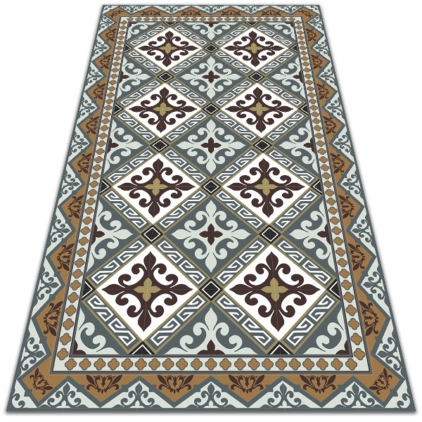 Uniwersalny dywan winylowy Geometryczne kwiaty