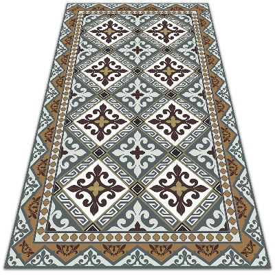 Uniwersalny dywan winylowy Geometryczne kwiaty