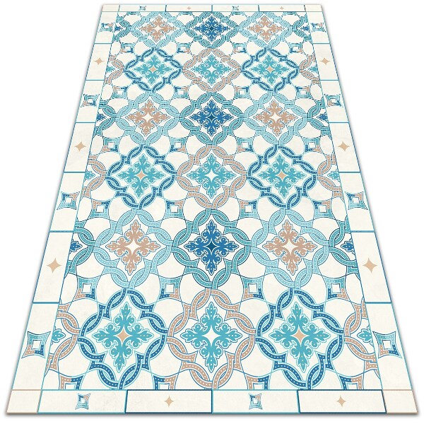 Modny winylowy dywan Geometryczny splot