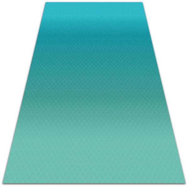 Modny winylowy dywan Geometryczne łuski