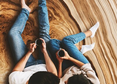 Dywan winylowy do domu Drewniane słoje