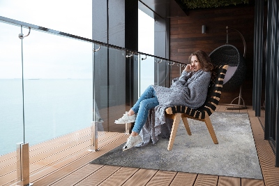 Dywan na taras do ogrodu na balkon Popękany beton