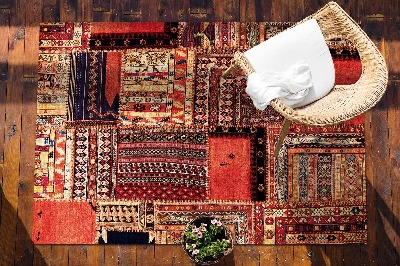 Dywan balkonowy wzór Patchwork abstrakcja