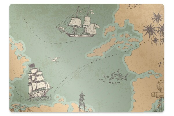 Podkładka pod krzesło Mapa skarbów