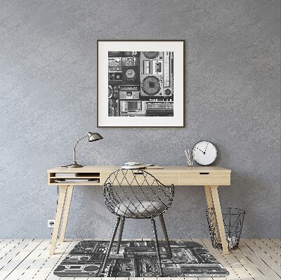 Mata na podłogę pod krzesło Old school boombox