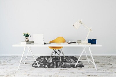 Mata na podłogę pod krzesło Old school boombox