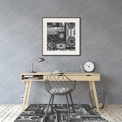 Mata na podłogę pod krzesło Old school boombox