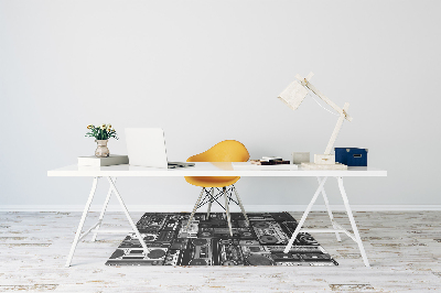 Mata na podłogę pod krzesło Old school boombox