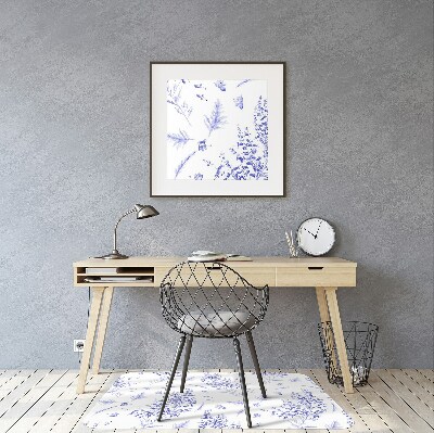 Mata pod fotel ochrona paneli Akwarela lawenda