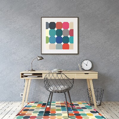 Mata pod krzesło do biura Geometryczny wzór