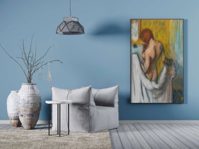Plakat w stylu vintage Kobieta Z Ręcznikiem Edgar Degas