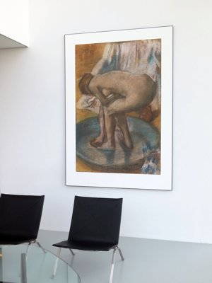 Plakat retro do salonu Kobieta Bathin Edgar Degas