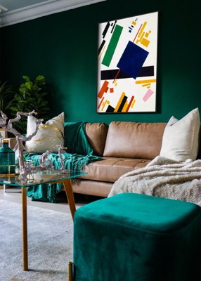 Plakat w stylu retro Suprematyzm Kompozycja Kazimierz Malewicz