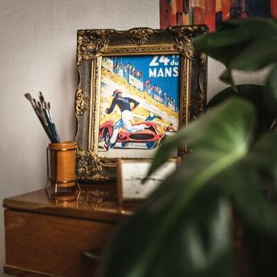 Plakat w stylu retro Beligond h du mans