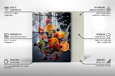 Szklana deska do krojenia Owoce w wodzie