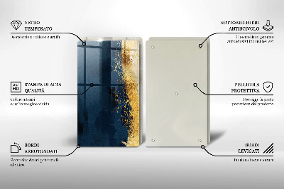 Szklana deska do krojenia Abstrakcja złoto