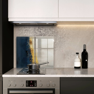 Szklana deska do krojenia Abstrakcja złoto