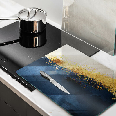 Szklana deska do krojenia Abstrakcja złoto