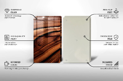 Deska do krojenia na blat Struktura drewna