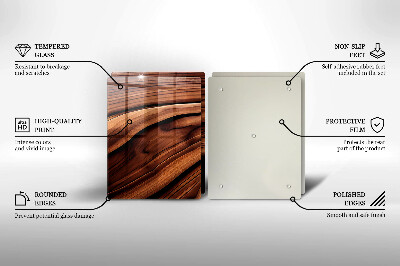 Deska do krojenia na blat Struktura drewna