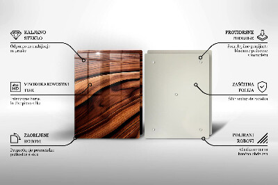 Deska do krojenia na blat Struktura drewna