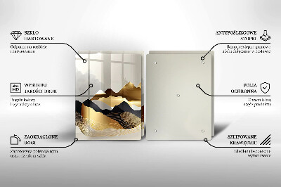 Deska do krojenia Abstrakcja złote góry