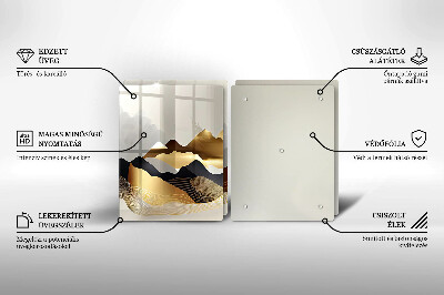 Deska do krojenia Abstrakcja złote góry