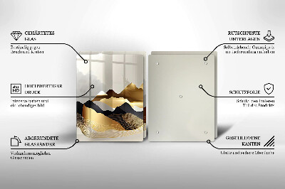 Deska do krojenia Abstrakcja złote góry