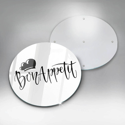 Deska kuchenna szklana Napis Bon Appetit