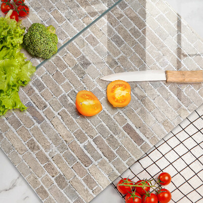 Osłona ściany przy kuchence gazowej Ściana jasne cegły