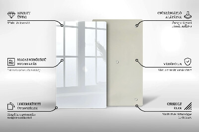 Płyta na ścianę do kuchni Kolor biały