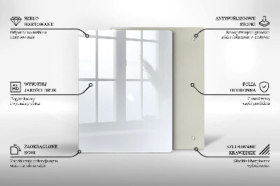 Płyta na ścianę do kuchni Kolor biały