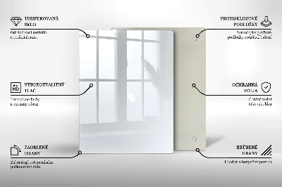 Płyta na ścianę do kuchni Kolor biały