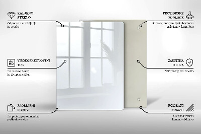 Płyta na ścianę do kuchni Kolor biały