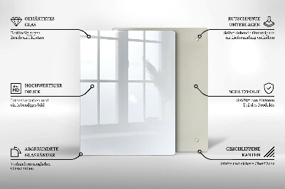 Płyta na ścianę do kuchni Kolor biały