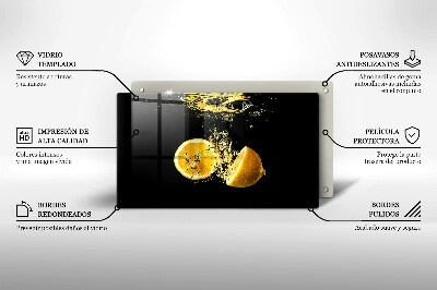 Płyta ochronna na indukcję Soczyste owoce cytryny